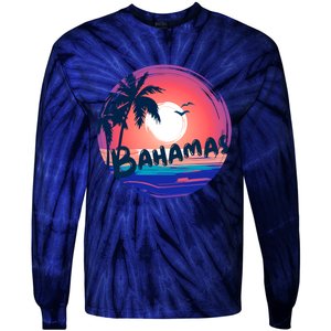 Bahamas Retro Circle Tie-Dye Long Sleeve Shirt