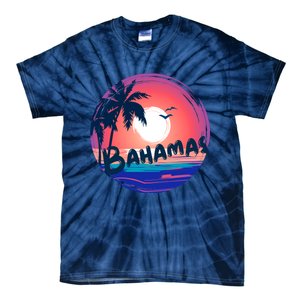 Bahamas Retro Circle Tie-Dye T-Shirt