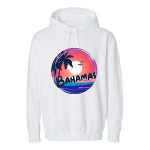 Bahamas Retro Circle Garment-Dyed Fleece Hoodie