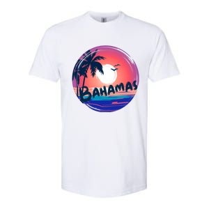 Bahamas Retro Circle Softstyle CVC T-Shirt