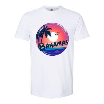 Bahamas Retro Circle Softstyle® CVC T-Shirt