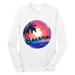 Bahamas Retro Circle Long Sleeve Shirt