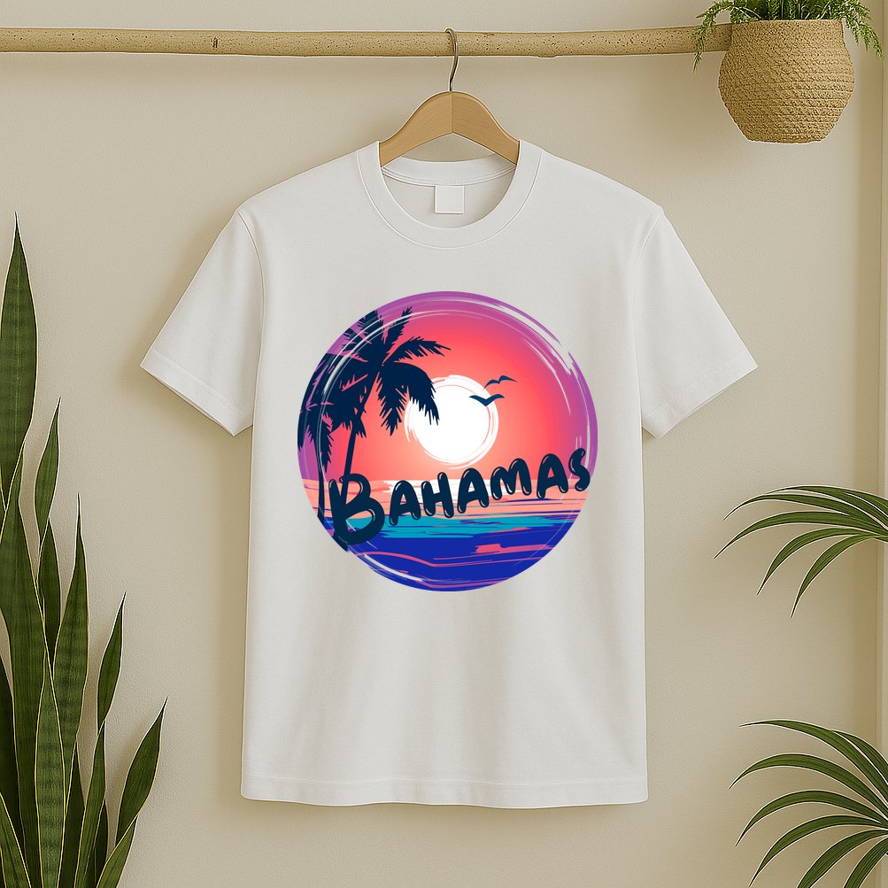 Bahamas Retro Circle T-Shirt