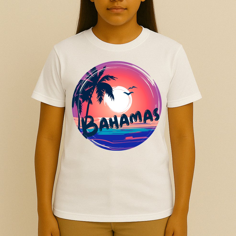 Bahamas Retro Circle T-Shirt