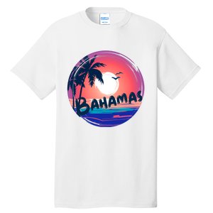 Bahamas Retro Circle Tall T-Shirt