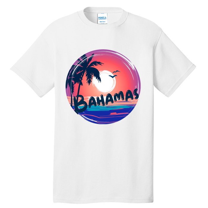 Bahamas Retro Circle Tall T-Shirt