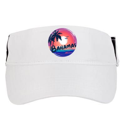 Bahamas Retro Circle Adult Drive Performance Visor