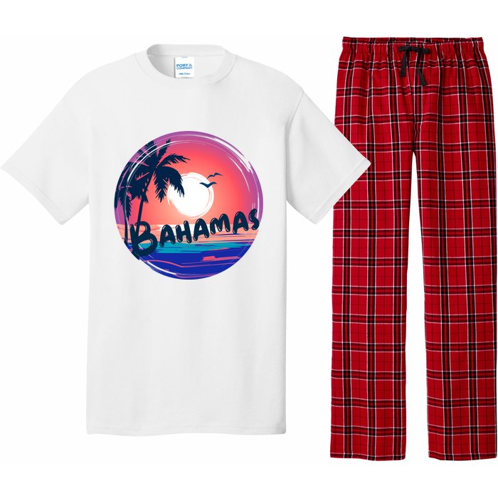 Bahamas Retro Circle Pajama Set