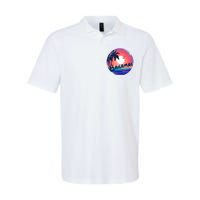 Bahamas Retro Circle Softstyle Adult Sport Polo