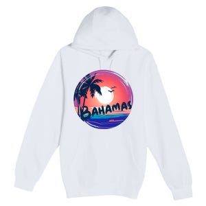 Bahamas Retro Circle Premium Pullover Hoodie