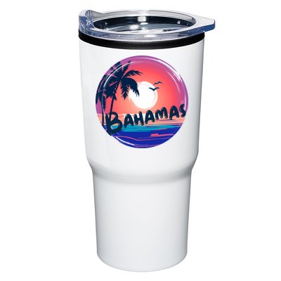 Bahamas Retro Circle Tumbler