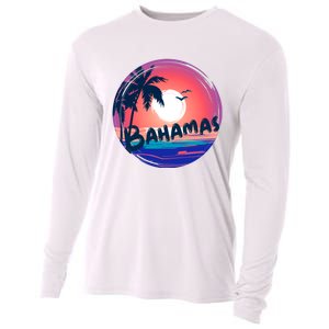 Bahamas Retro Circle Cooling Performance Long Sleeve Crew