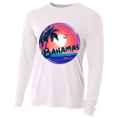Bahamas Retro Circle Cooling Performance Long Sleeve Crew