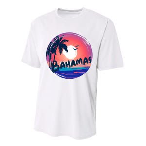 Bahamas Retro Circle Performance Sprint T-Shirt