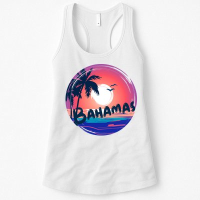 Bahamas Retro Circle Womens Tank Top