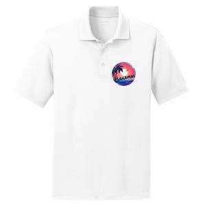 Bahamas Retro Circle PosiCharge RacerMesh Polo