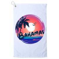 Bahamas Retro Circle Golf Towel
