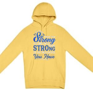 Blue Ribbon Colon Cancer Premium Pullover Hoodie