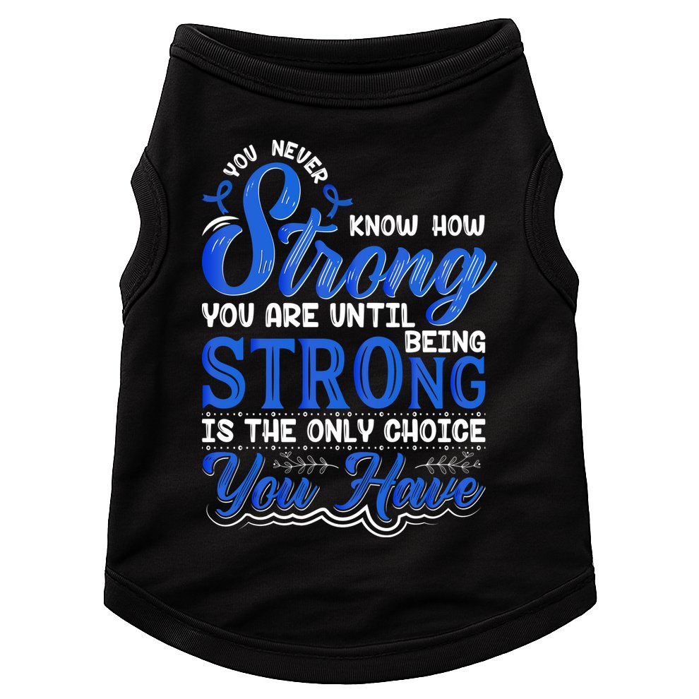 Blue Ribbon Colon Cancer Doggie Tank