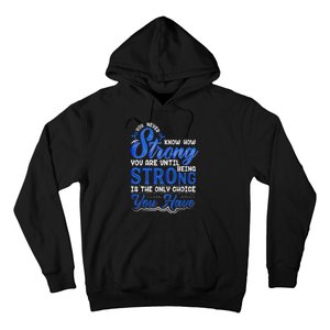 Blue Ribbon Colon Cancer Hoodie