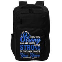 Blue Ribbon Colon Cancer Impact Tech Backpack