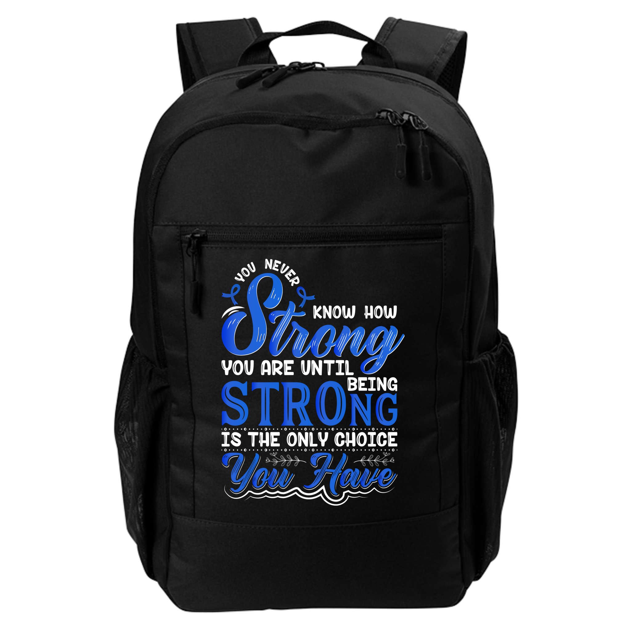Blue Ribbon Colon Cancer Backpack