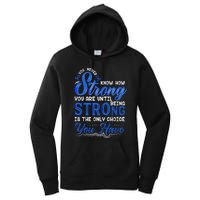 Blue Ribbon Colon Cancer Women's Pullover Hoodie