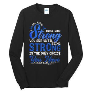 Blue Ribbon Colon Cancer Tall Long Sleeve T-Shirt