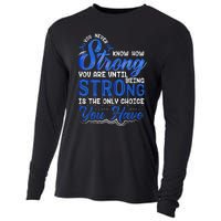 Blue Ribbon Colon Cancer Cooling Performance Long Sleeve Crew