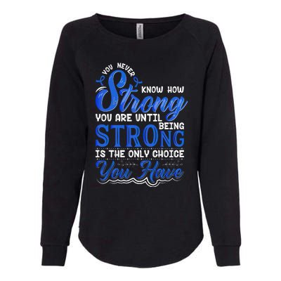 Blue Ribbon Colon Cancer Womens California Wash Sweatshirt