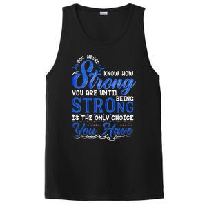 Blue Ribbon Colon Cancer PosiCharge Competitor Tank