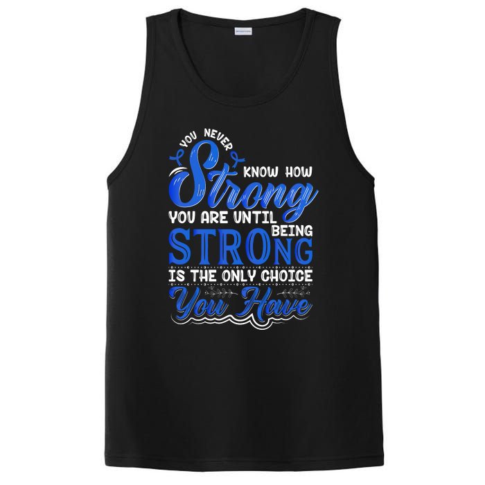 Blue Ribbon Colon Cancer PosiCharge Competitor Tank