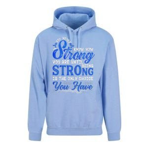 Blue Ribbon Colon Cancer Unisex Surf Hoodie