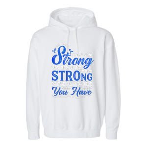 Blue Ribbon Colon Cancer Garment-Dyed Fleece Hoodie