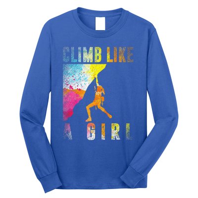 Bouldering Rock Climber Rock Climbing Long Sleeve Shirt