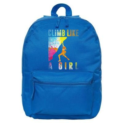 Bouldering Rock Climber Rock Climbing 16 in Basic Backpack