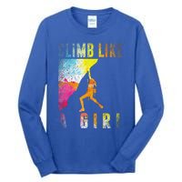 Bouldering Rock Climber Rock Climbing Tall Long Sleeve T-Shirt