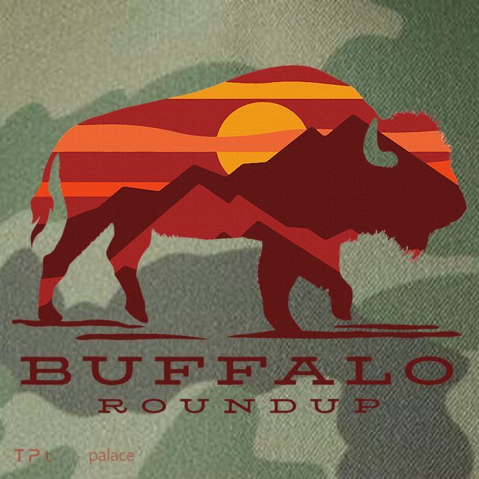 Buffalo Roundup Custer State Park South Dakota Sunset Legacy Tie Dye Trucker Hat