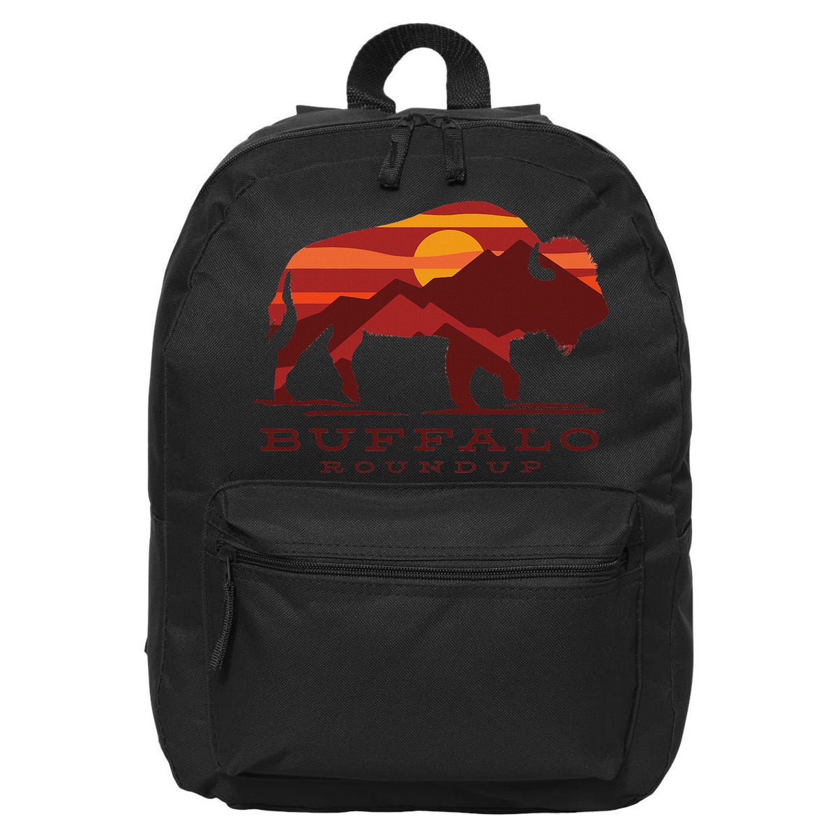 Buffalo Roundup Custer State Park South Dakota Sunset 16 in Basic Backpack