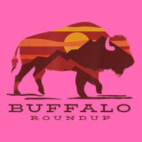 Buffalo Roundup Custer State Park South Dakota Sunset Stripe Pom Pom Beanie