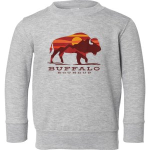 Buffalo Roundup Custer State Park South Dakota Sunset Toddler Sweatshirt