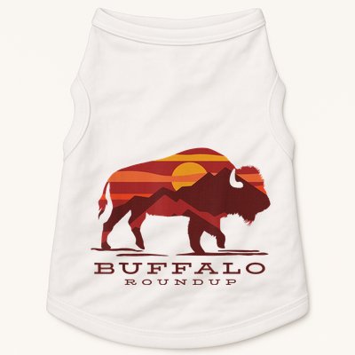 Buffalo Roundup Custer State Park South Dakota Sunset Doggie Tank