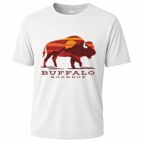 Buffalo Roundup Custer State Park South Dakota Sunset Cooling Performance Crew T-Shirt