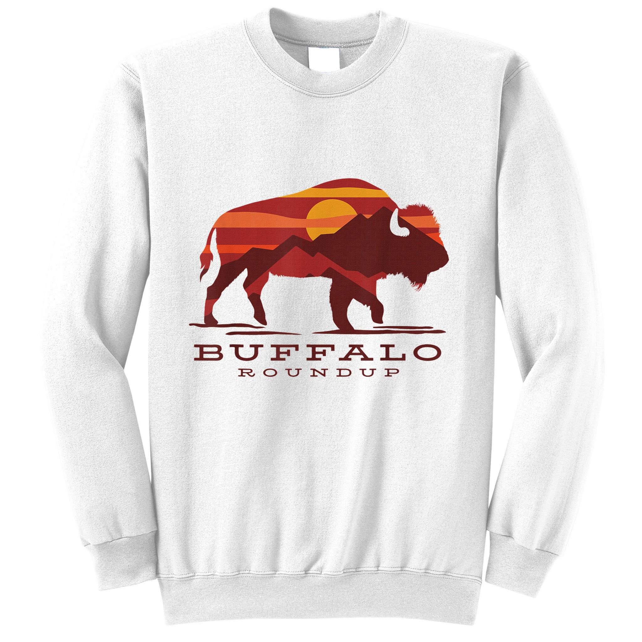 Buffalo Roundup Custer State Park South Dakota Sunset Sweatshirt