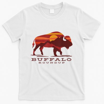 Buffalo Roundup Custer State Park South Dakota Sunset T-Shirt