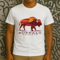Buffalo Roundup Custer State Park South Dakota Sunset T-Shirt