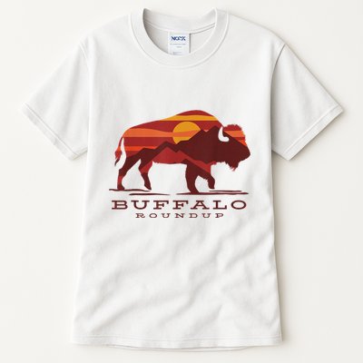 Buffalo Roundup Custer State Park South Dakota Sunset Tall T-Shirt