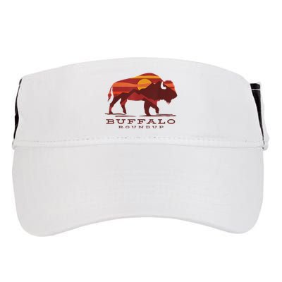 Buffalo Roundup Custer State Park South Dakota Sunset Adult Drive Performance Visor