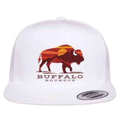 Buffalo Roundup Custer State Park South Dakota Sunset Flatbill Hat