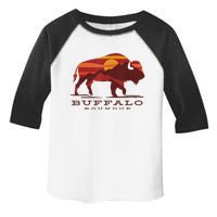 Buffalo Roundup Custer State Park South Dakota Sunset Toddler Fine Jersey T-Shirt